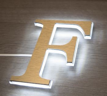 View our full range of NLUX LED illuminated edge and back lit floating letters. Wide selection of sizes, fonts and finishes. Illuminate any wording inside or outside.    