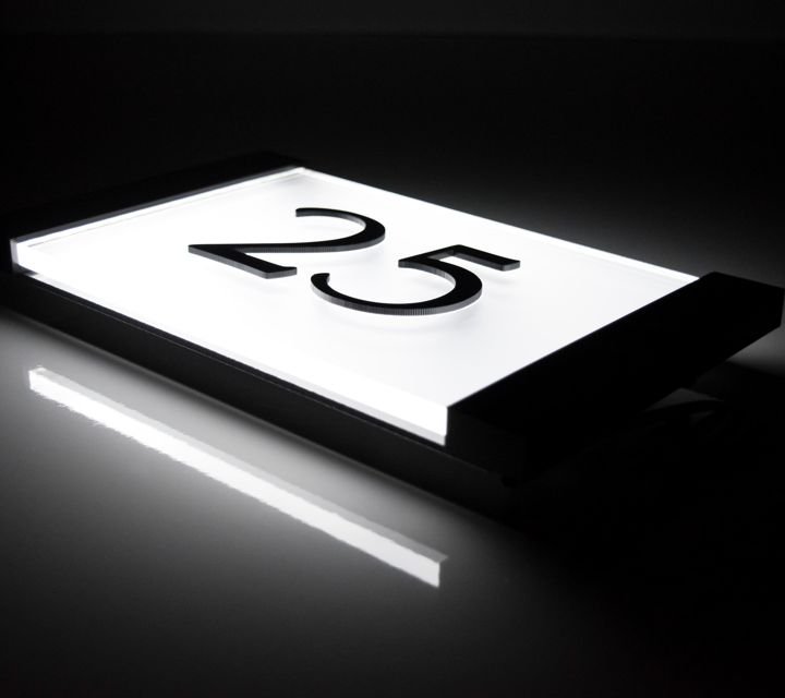  Aspire LED House Sign – a striking, contemporary design with back illumination
