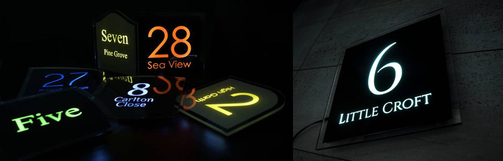 Sirius 165 LED House Sign – A Contemporary Illuminated Address Solution