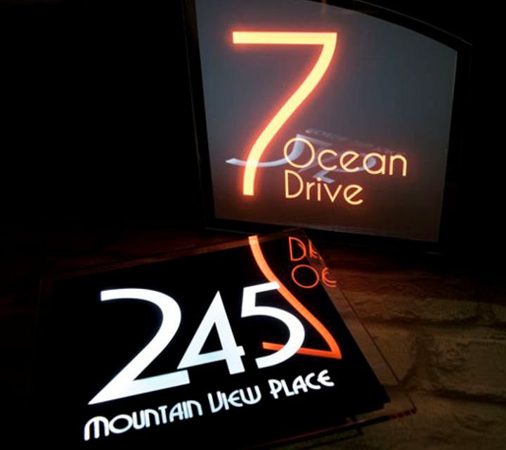 Sirius 215mm x 215mm LED House Sign